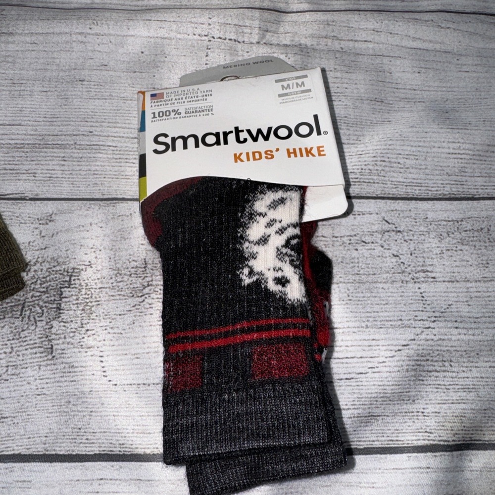 Smartwool Kids Medium W Medium Cushioned Crew Socks NEW Kids Hike